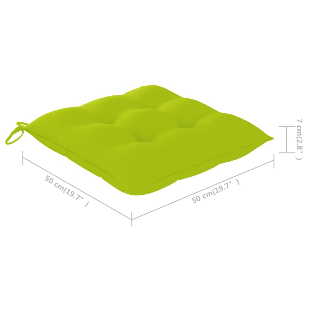Trädgårdsstolar 2 St Med Dynor Massiv Teak