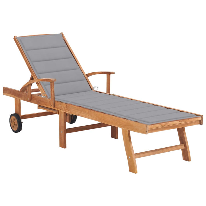Solsäng 2 St Och Dyna Massiv Teak