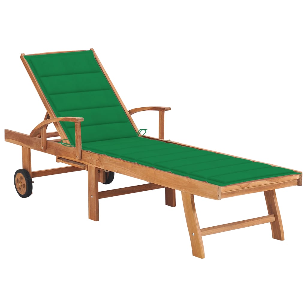 Solsäng 2 St Och Dyna Massiv Teak