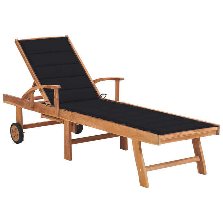 Solsäng 2 St Och Dyna Massiv Teak