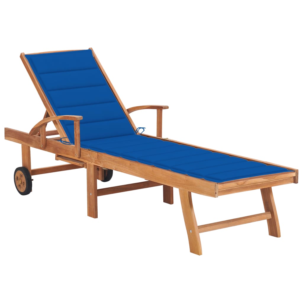 Solsäng 2 St Och Dyna Massiv Teak