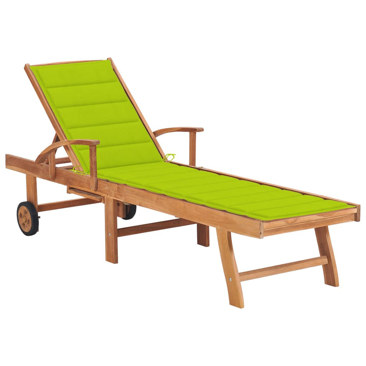 Solsäng 2 St Och Dyna Massiv Teak