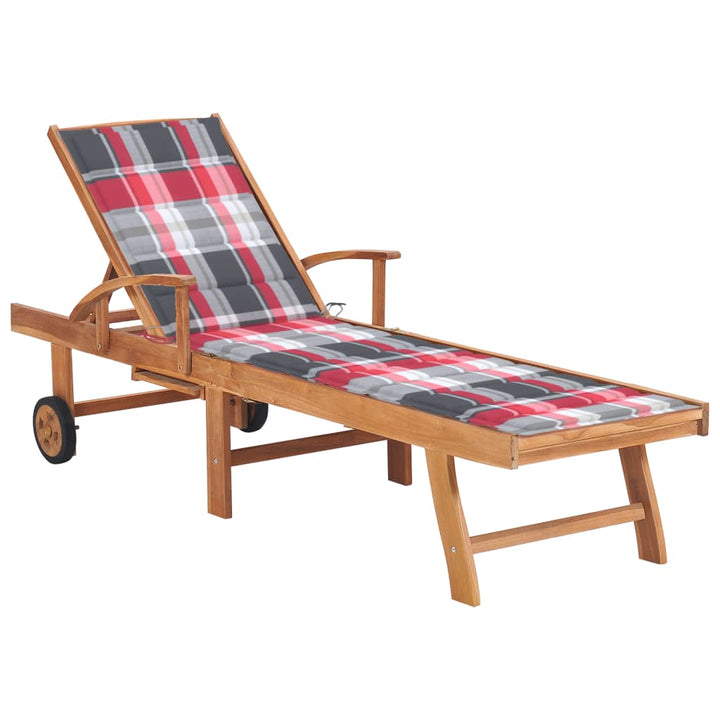 Solsäng 2 St Och Dyna Massiv Teak