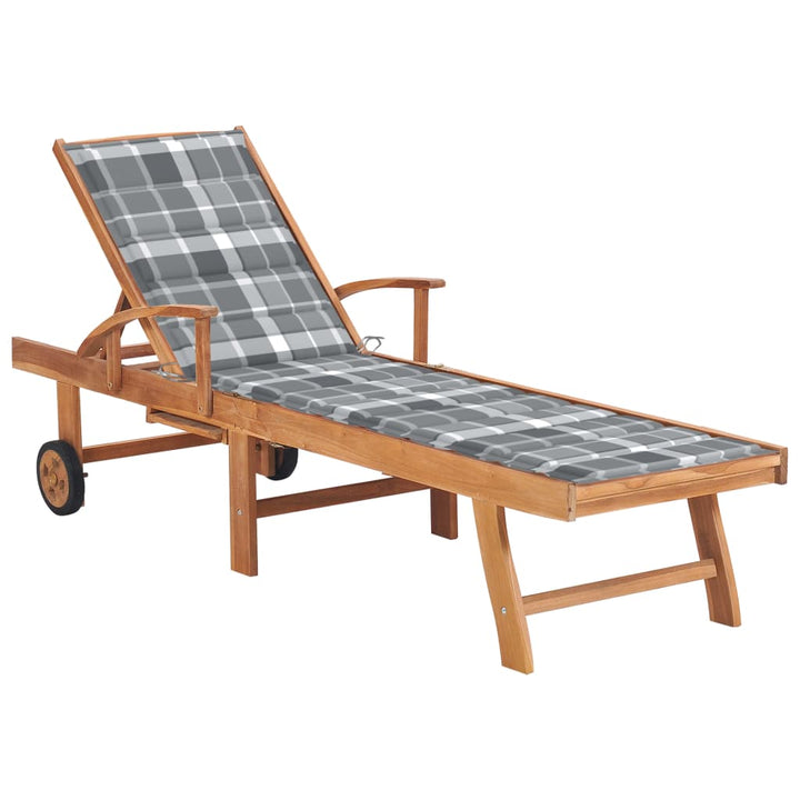 Solsäng 2 St Och Dyna Massiv Teak