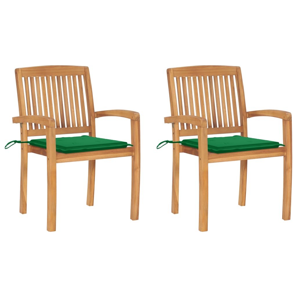 Trädgårdsstolar 2 St Med A Dynor Massiv Teak