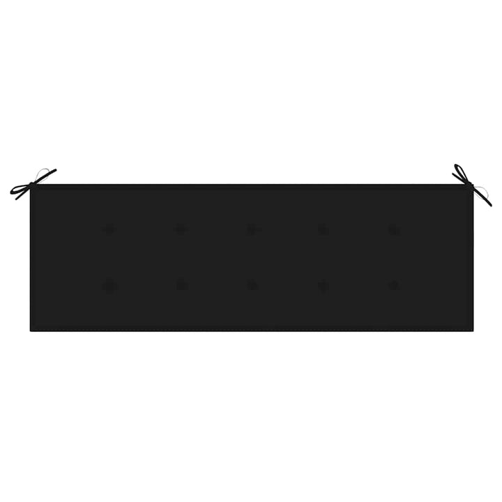 Stapelbar Trädgårdsbänk Med Dyna 159 Cm Massiv Teak