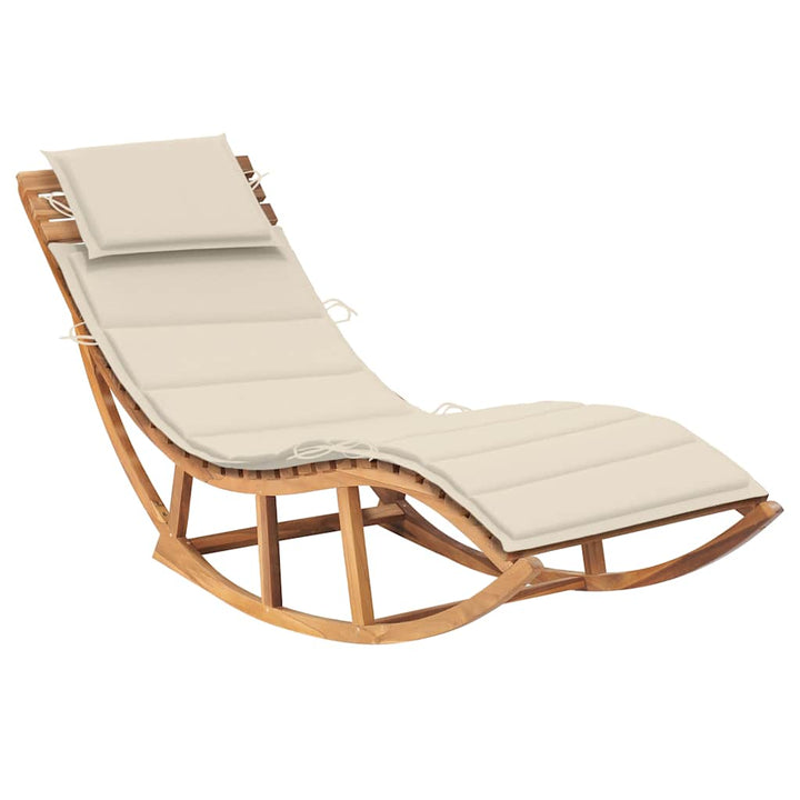 Vidax Solsäng Med Dyna Gungdesign Massiv Teak