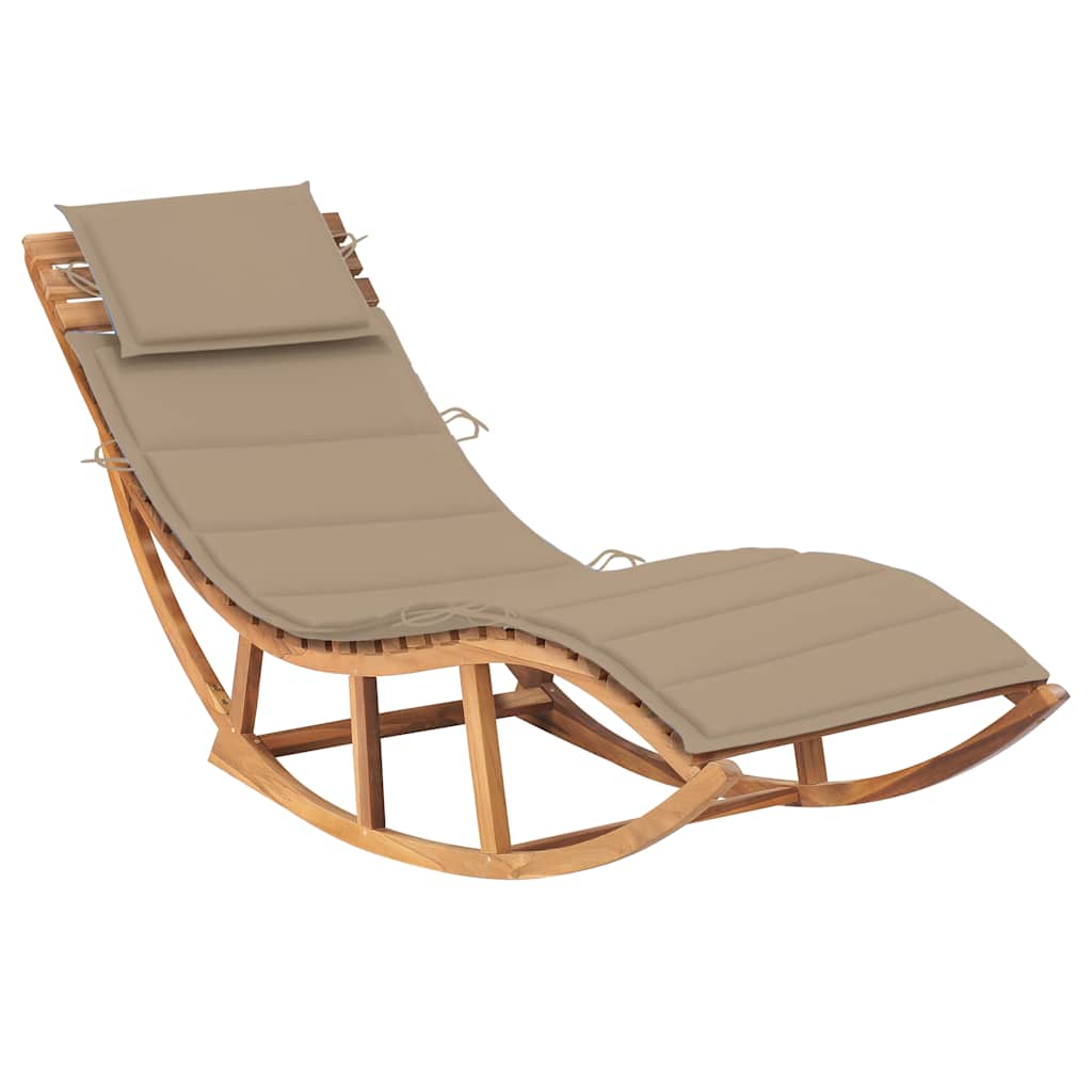 Vidax Solsäng Med Dyna Gungdesign Massiv Teak