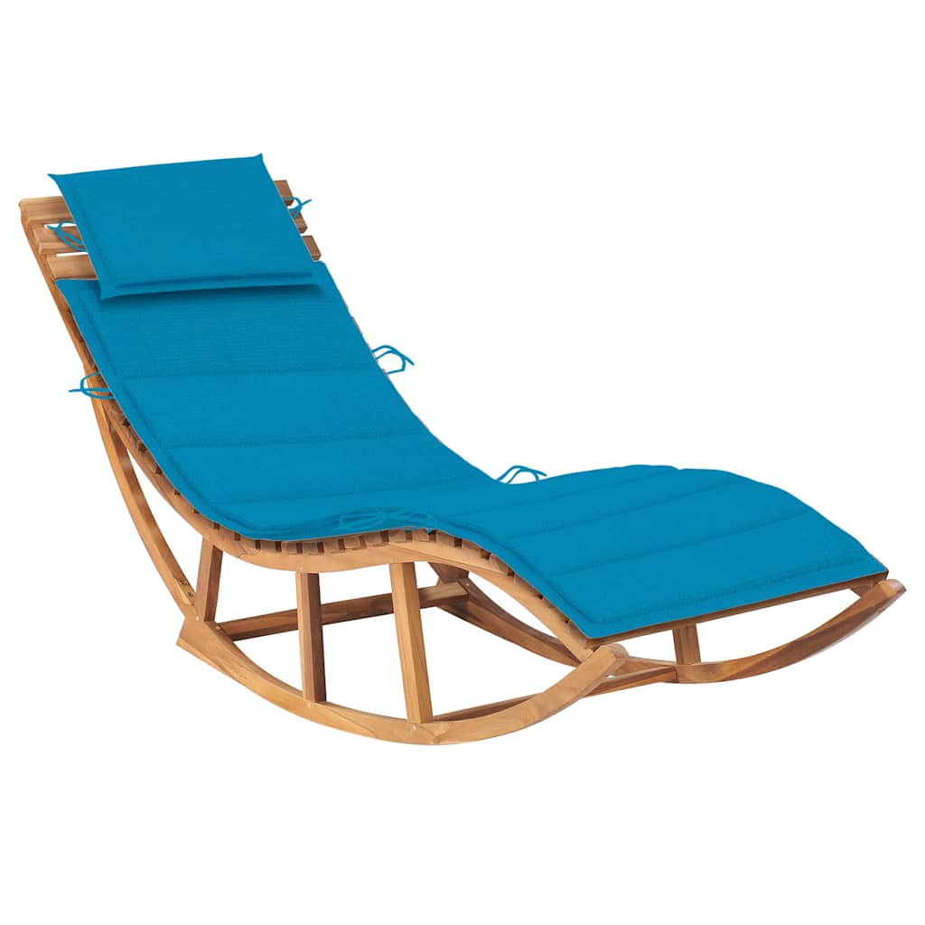 Vidax Solsäng Med Dyna Gungdesign Massiv Teak