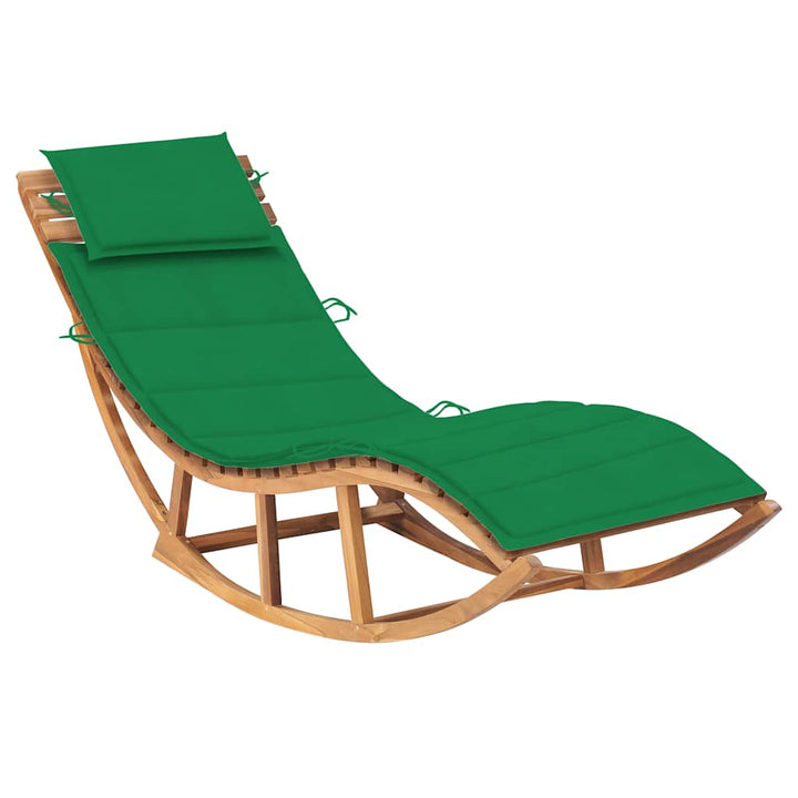 Vidax Solsäng Med Dyna Gungdesign Massiv Teak