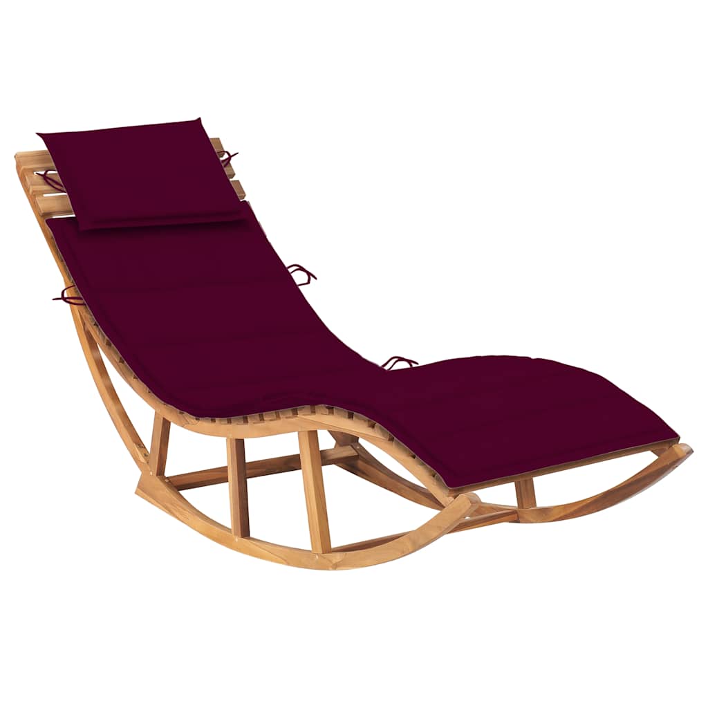 Vidax Solsäng Med Dyna Gungdesign Massiv Teak