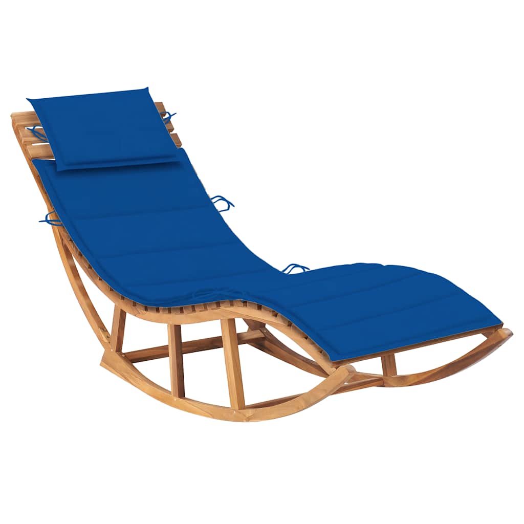 Vidax Solsäng Med Dyna Gungdesign Massiv Teak