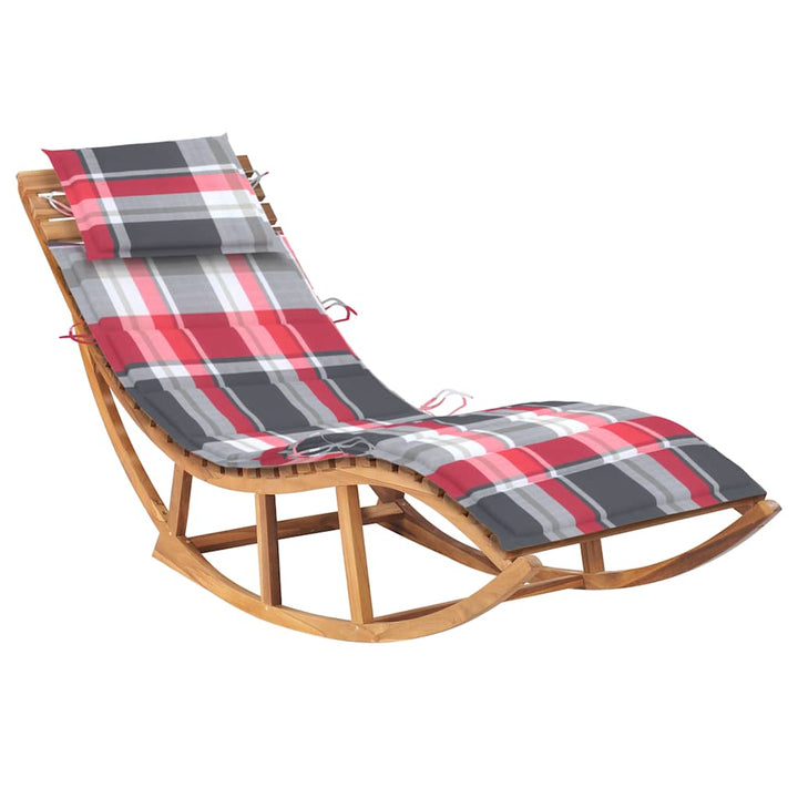 Vidax Solsäng Med Dyna Gungdesign Massiv Teak