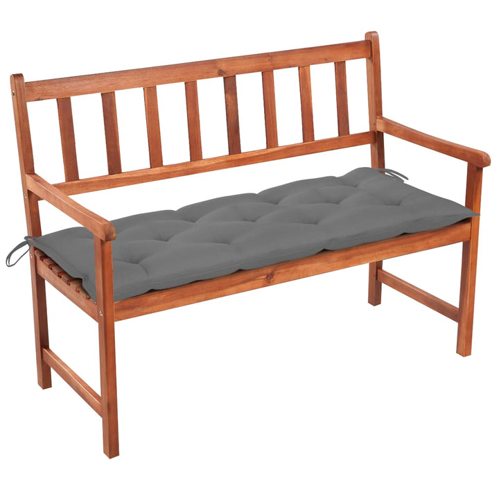 Trädgårdsbänk Med Dyna 120 Cm Massivt Akaciaträ
