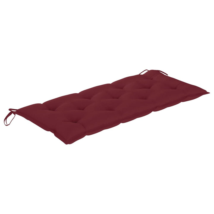 Trädgårdsbänk Med Dyna 120 Cm Massivt Akaciaträ