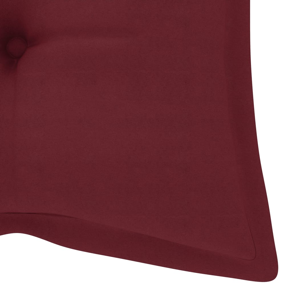Trädgårdsbänk Med Dyna 120 Cm Massivt Akaciaträ