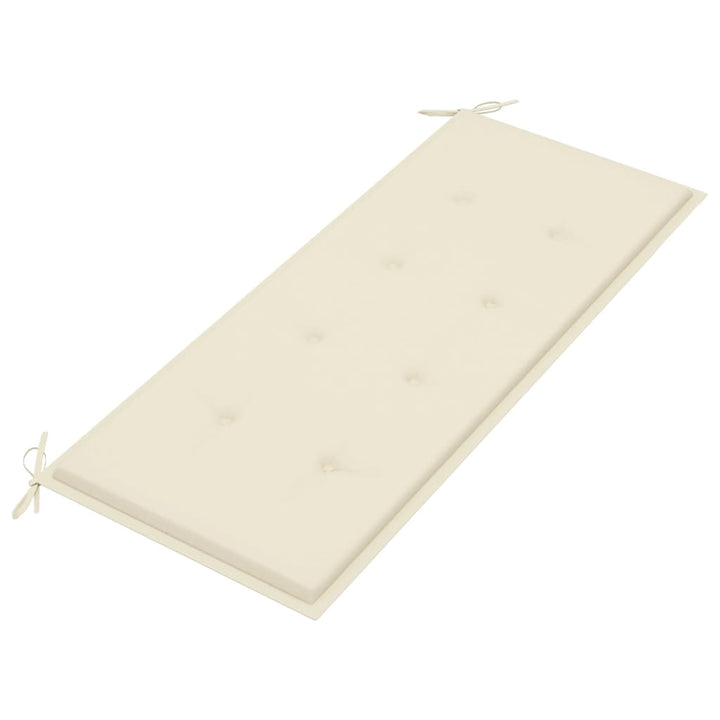 Trädgårdsbänk Med Dyna 120 Cm Bambu