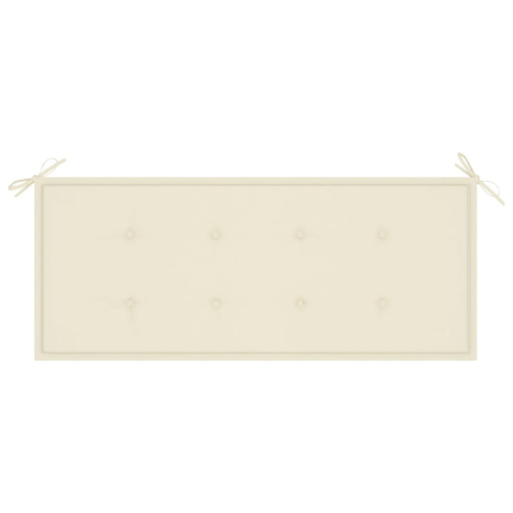 Trädgårdsbänk Med Dyna 120 Cm Bambu