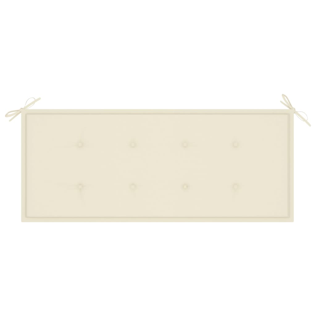 Trädgårdsbänk Med Dyna 120 Cm Bambu
