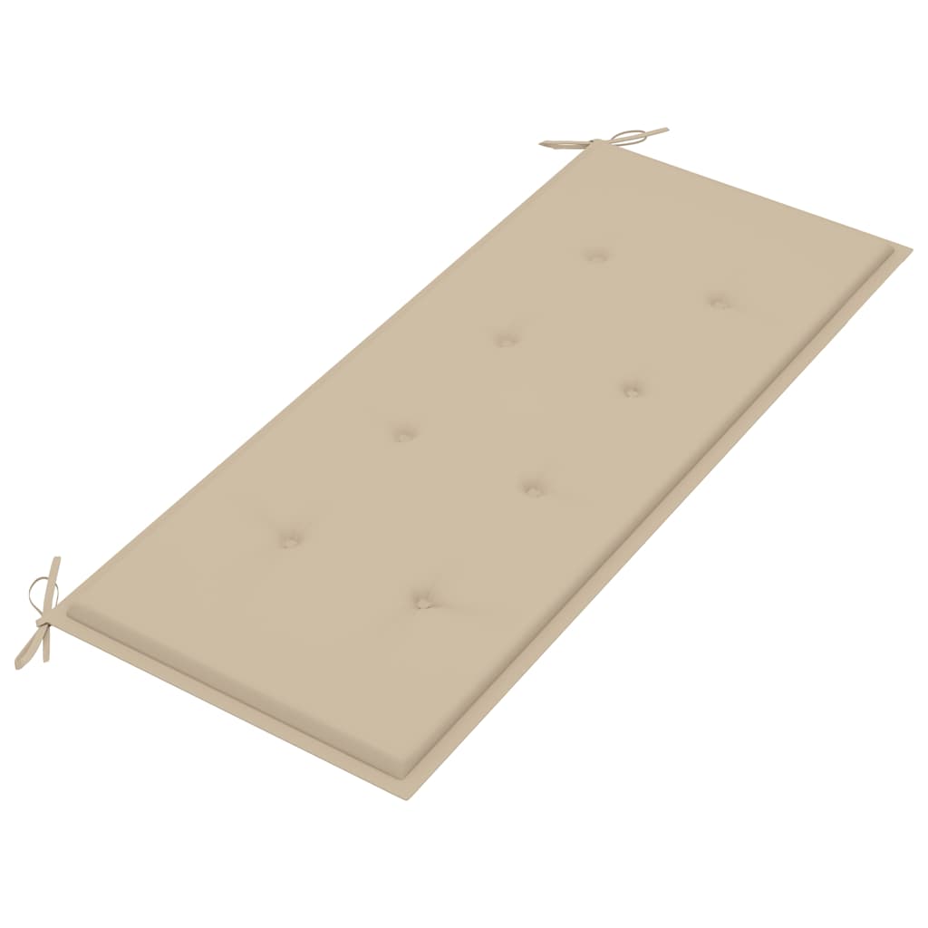 Trädgårdsbänk Med Dyna 120 Cm Bambu