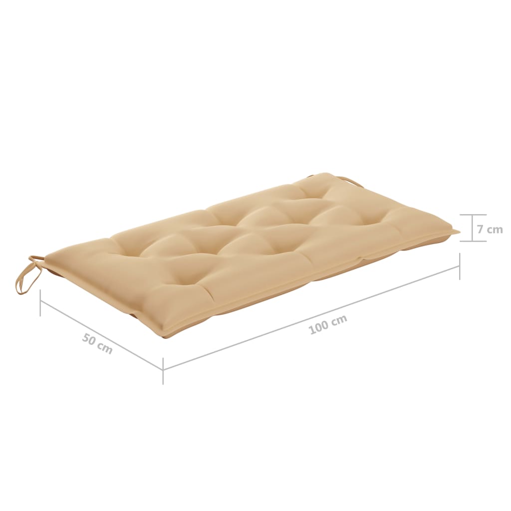 2-Sits Hammock Med Palmblad Och Dynor Bambu 202 Cm