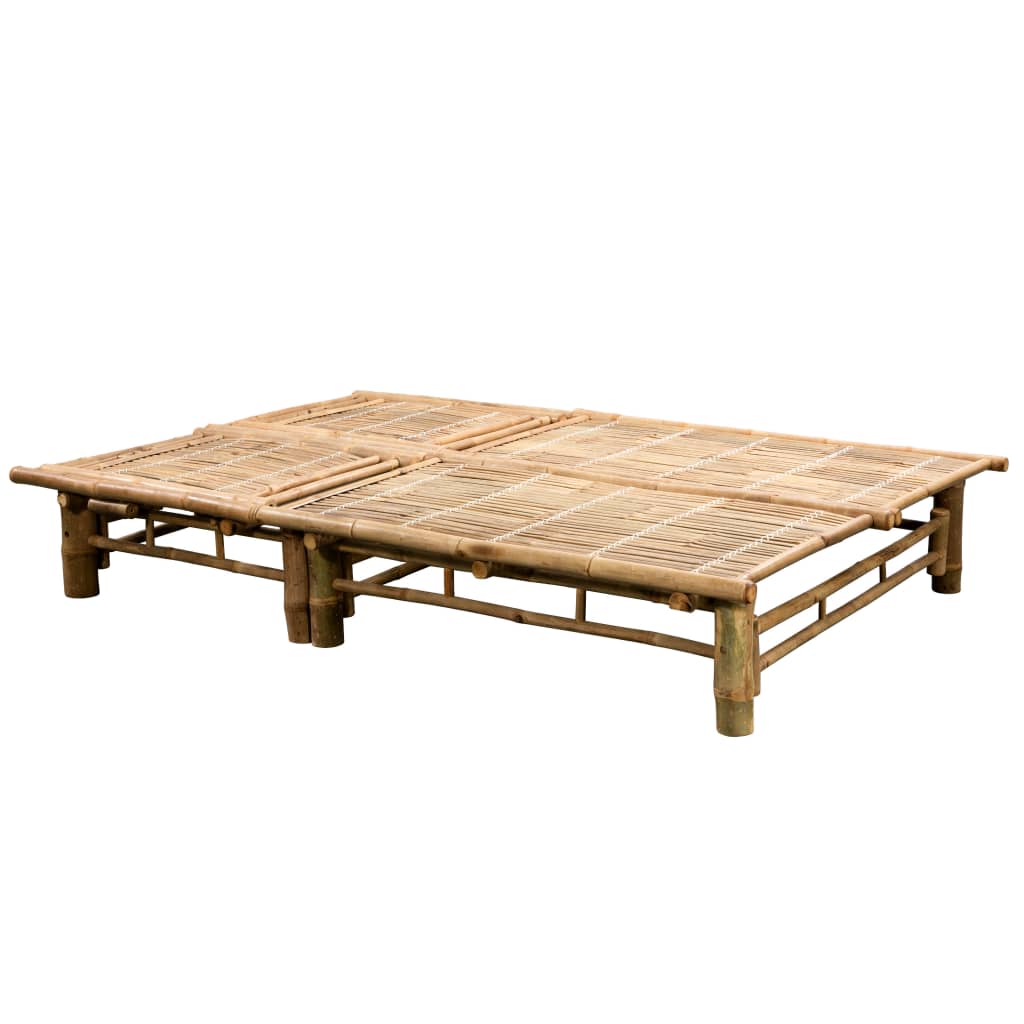 Solsäng Med Dynor 2 Personer Bambu