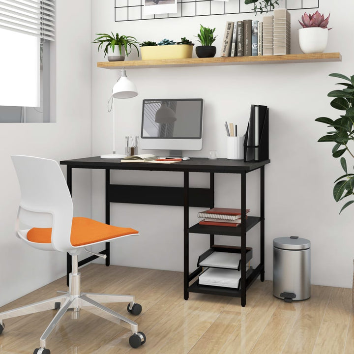 Datorbord 105X50X72 Cm Mdf Och Metall