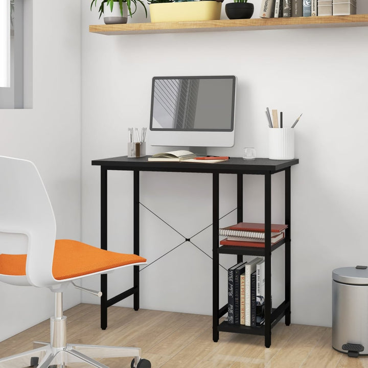 Datorbord 80X40X72 Cm Mdf Och Metall