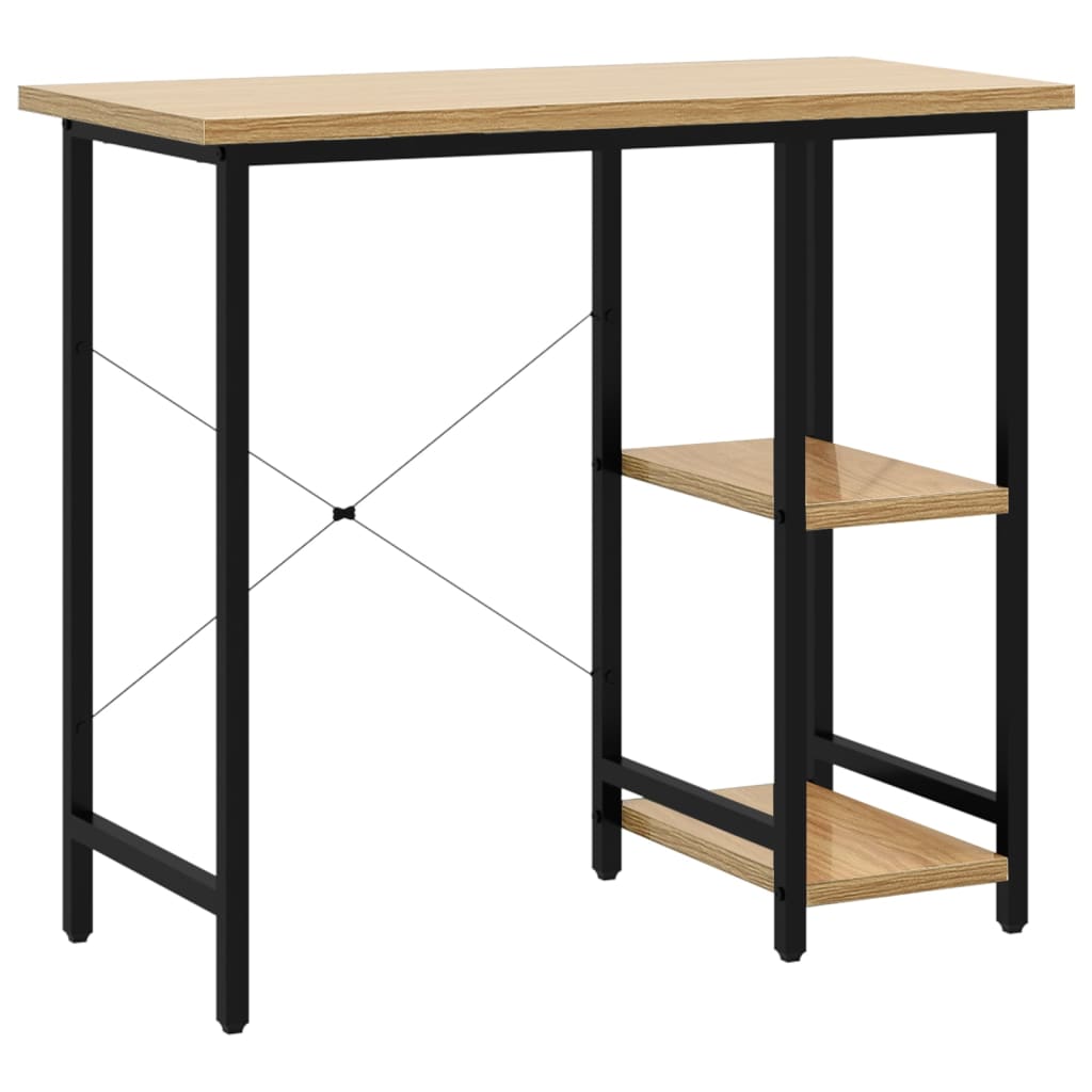 Datorbord 80X40X72 Cm Mdf Och Metall