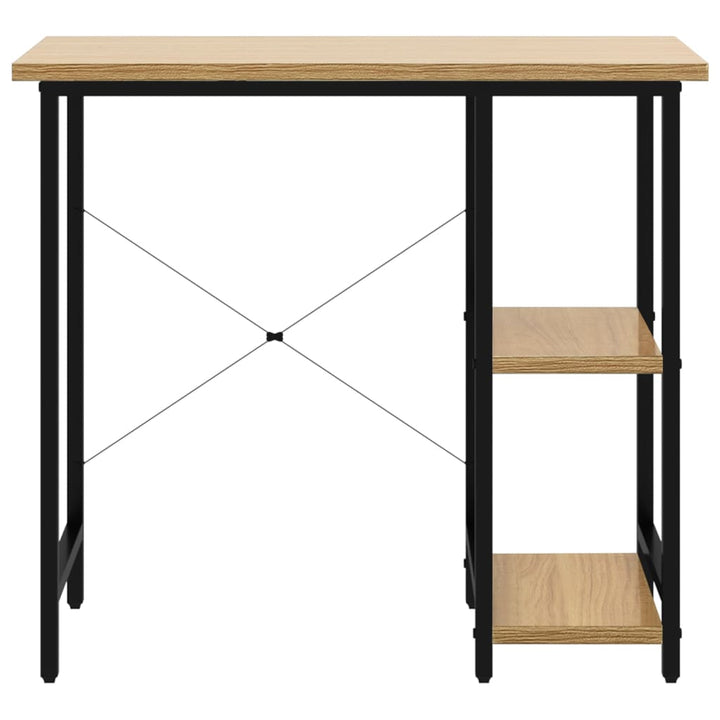 Datorbord 80X40X72 Cm Mdf Och Metall