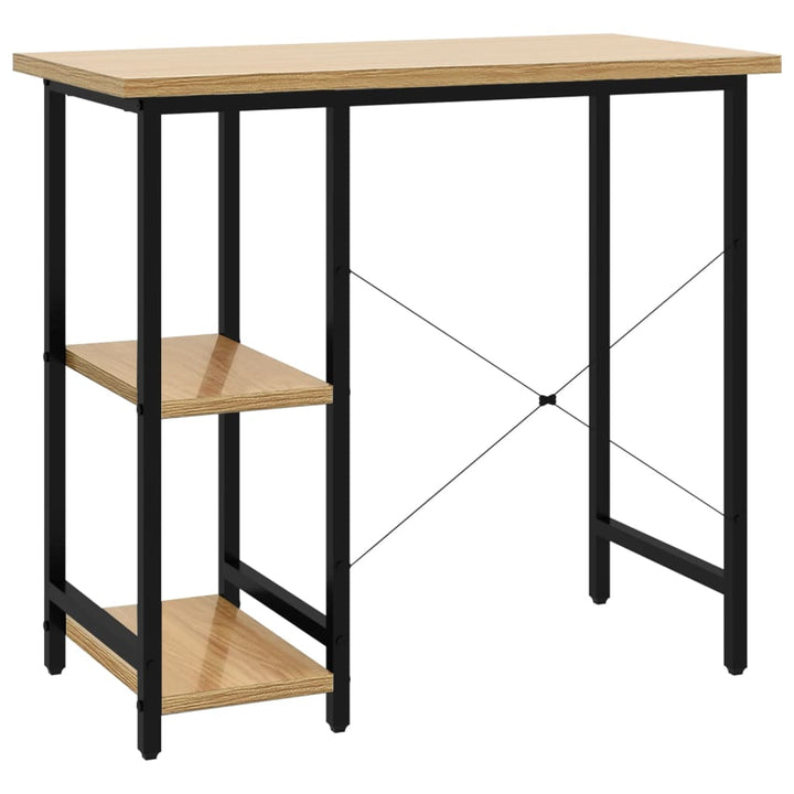 Datorbord 80X40X72 Cm Mdf Och Metall