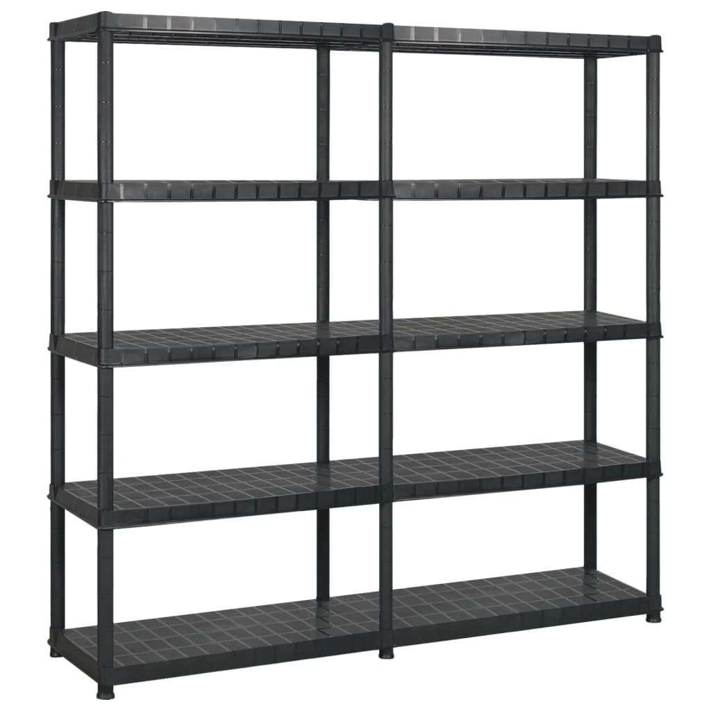 Förvaringshylla 5 Hyllor Svart 93,5X45,5X194,5 Cm Pp