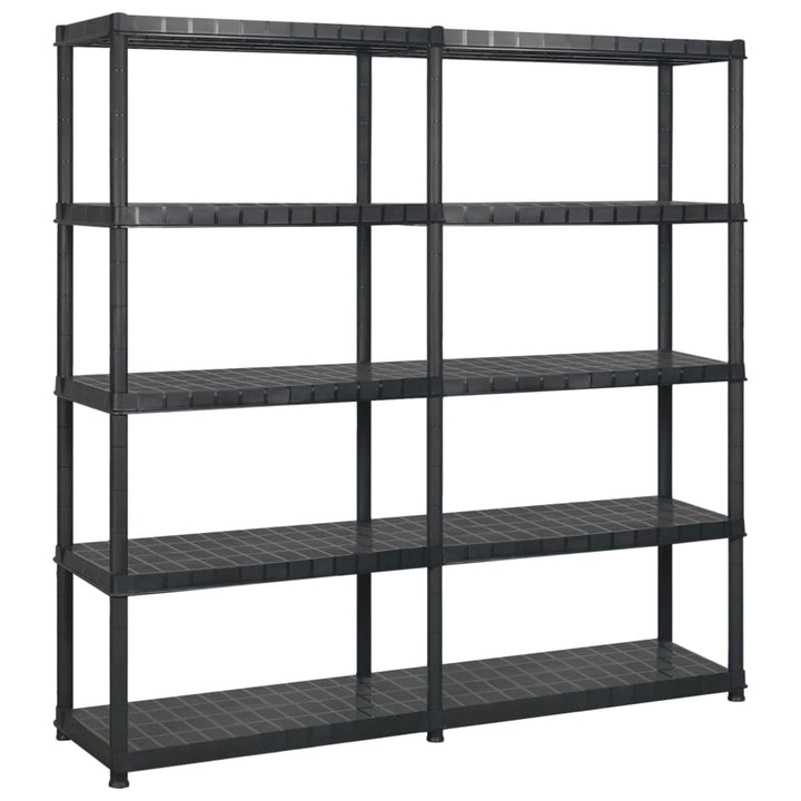 Förvaringshylla 5 Hyllor Svart 93,5X45,5X194,5 Cm Pp