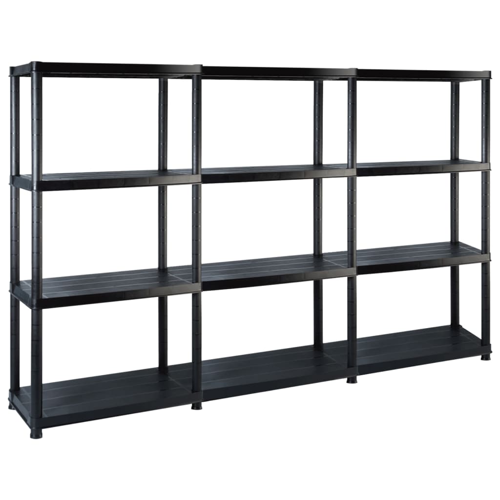 Förvaringshylla 5 Hyllor Svart 93,5X45,5X194,5 Cm Pp