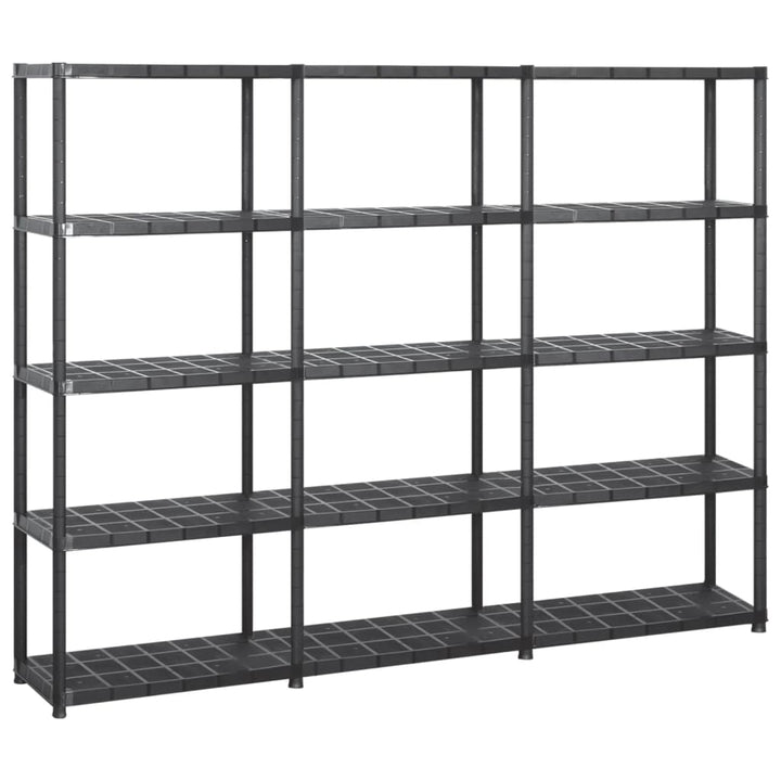 Förvaringshylla 5 Hyllor Svart 93,5X45,5X194,5 Cm Pp