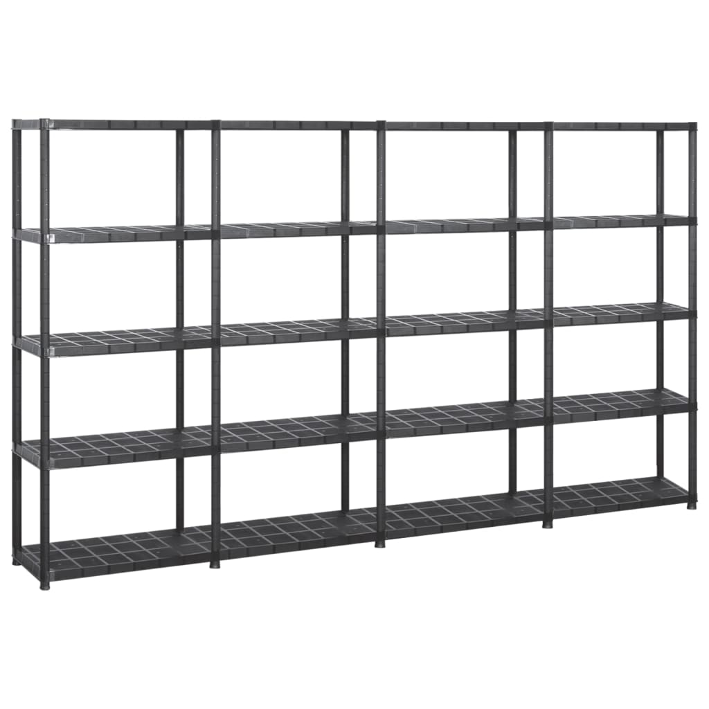 Förvaringshylla 5 Hyllor Svart 93,5X45,5X194,5 Cm Pp