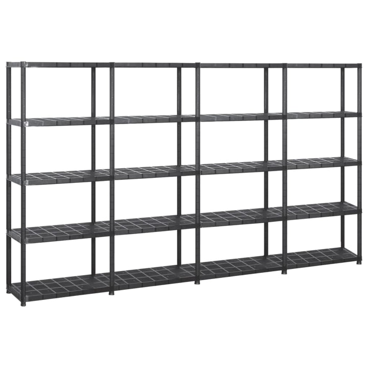 Förvaringshylla 5 Hyllor Svart 93,5X45,5X194,5 Cm Pp