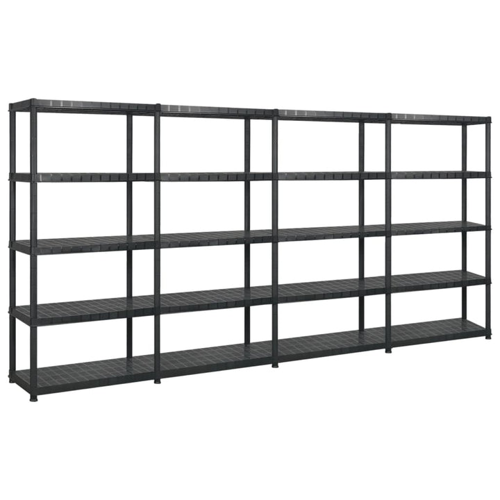 Förvaringshylla 5 Hyllor Svart 93,5X45,5X194,5 Cm Pp
