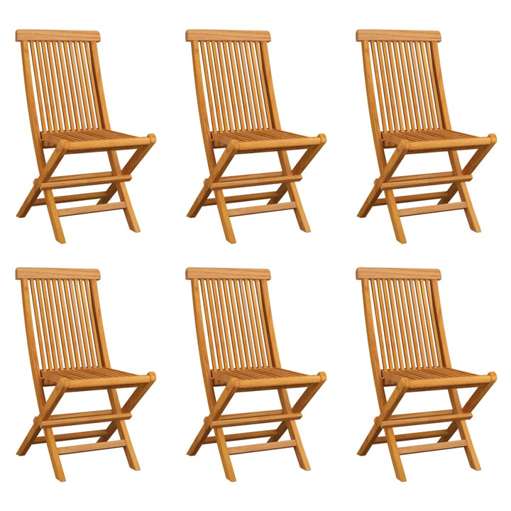 Hopfällbara Trädgårdsstolar 8 St Massiv Teak