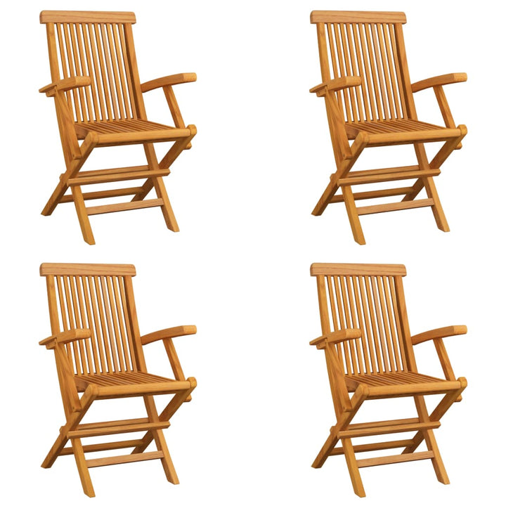 Hopfällbar Trädgårdsstol 2 St Massiv Teak