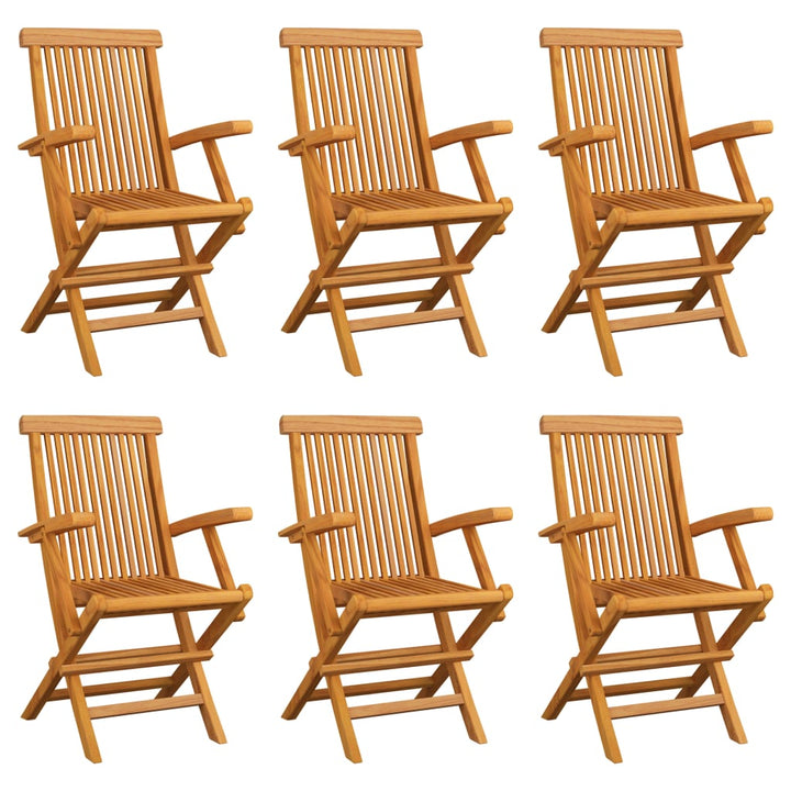 Hopfällbar Trädgårdsstol 2 St Massiv Teak
