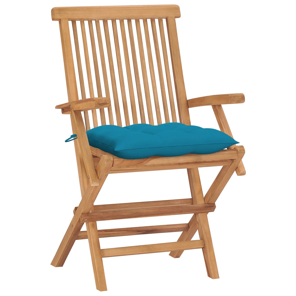 Trädgårdsstolar Med A Dynor 4 St Massiv Teak