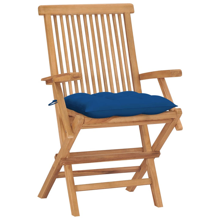 Trädgårdsstolar Med A Dynor 4 St Massiv Teak
