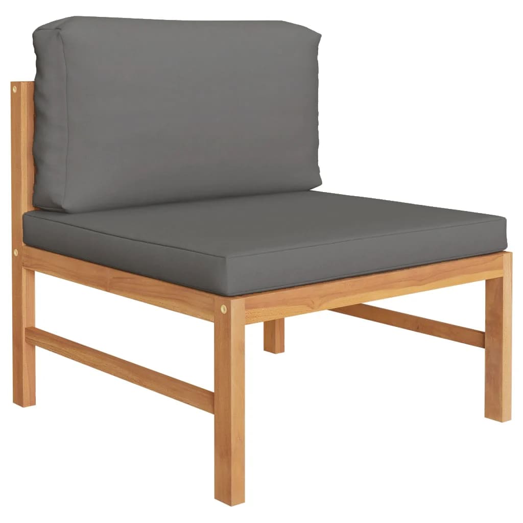 Loungegrupp För Trädgården Med A Dynor 3 Delar Teak