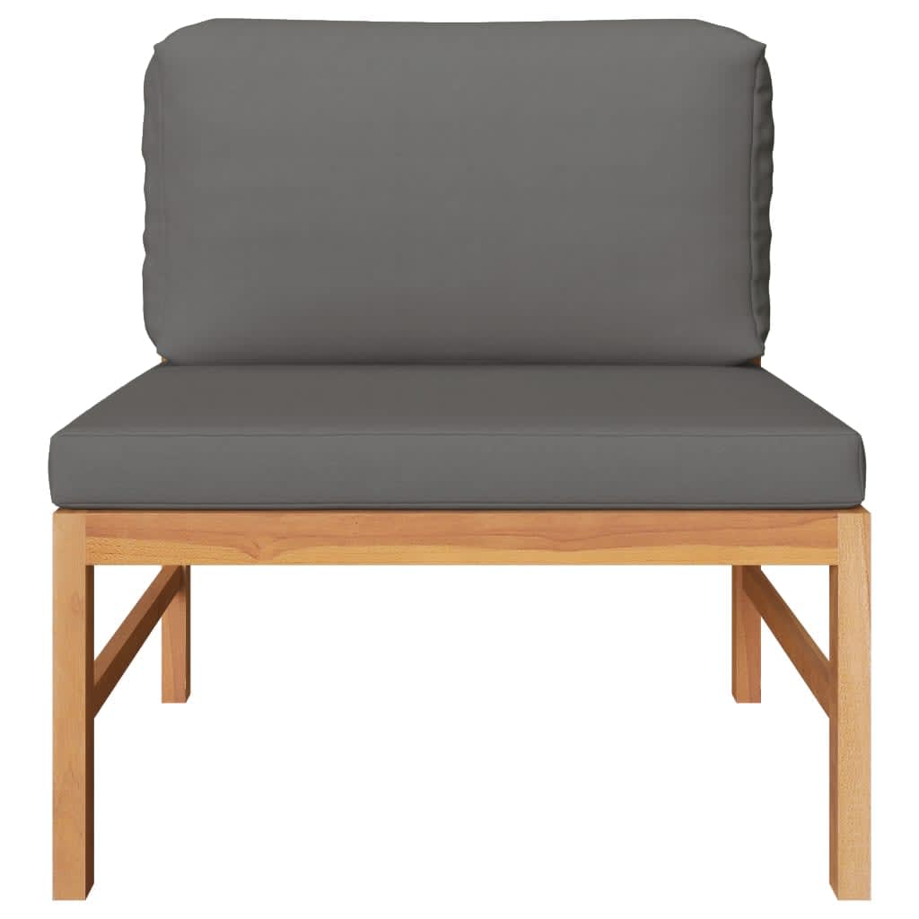 Loungegrupp För Trädgården Med A Dynor 3 Delar Teak