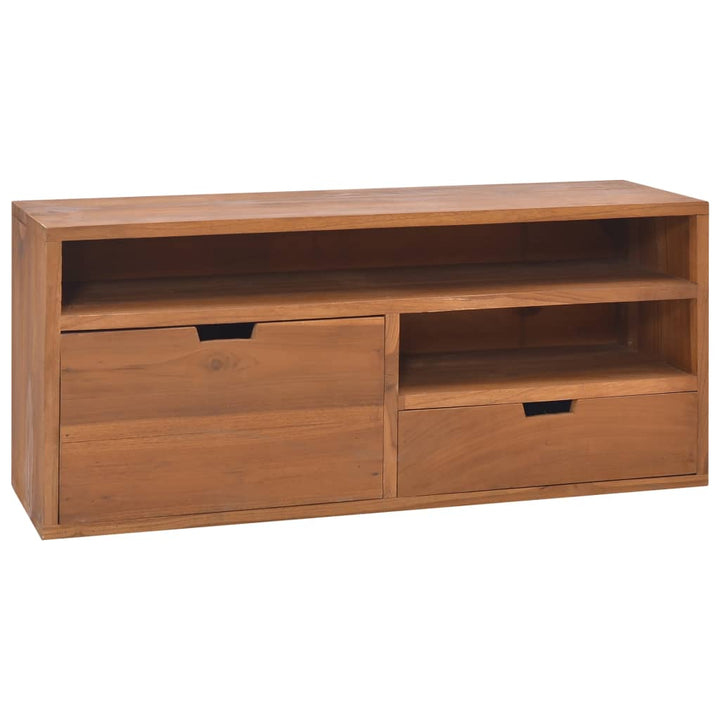 Tv-Bänk 110X30X40 Cm Massiv Teak