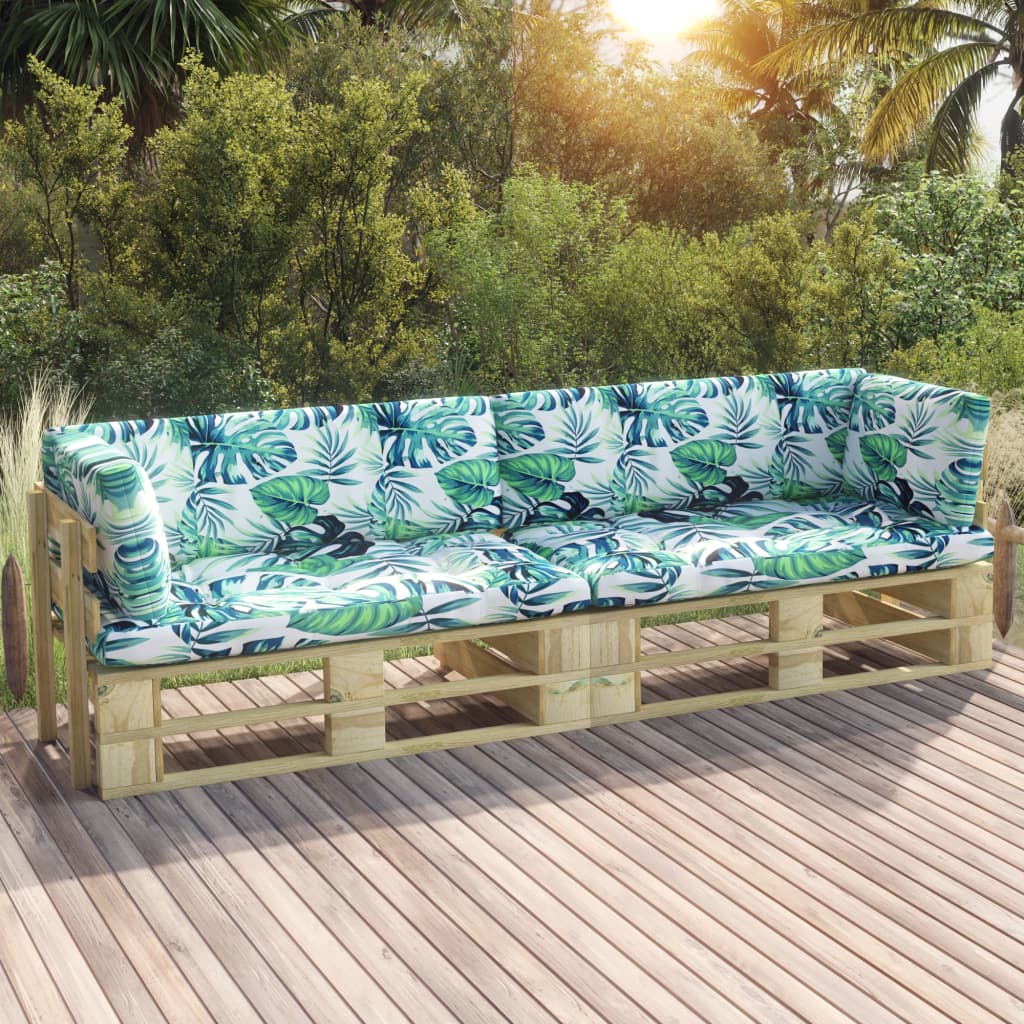 Pallsoffgrupp 4 Delar Impregnerad Furu
