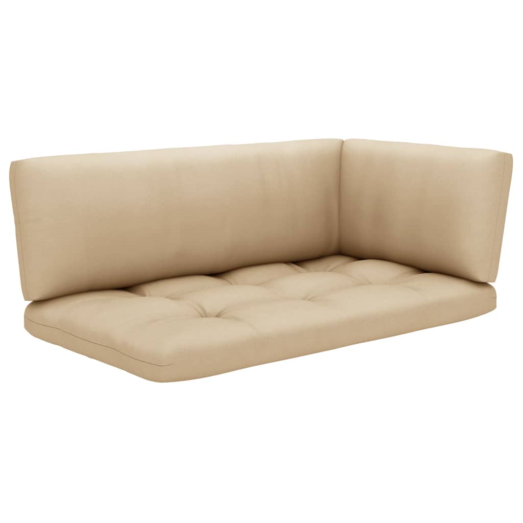 Pallsoffa 2-Sits Med Dynor Impregnerad Furu