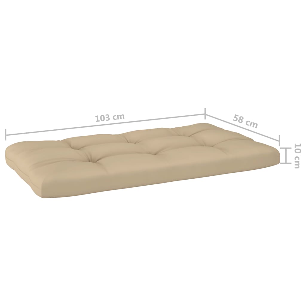 Pallsoffa 2-Sits Med Dynor Impregnerad Furu