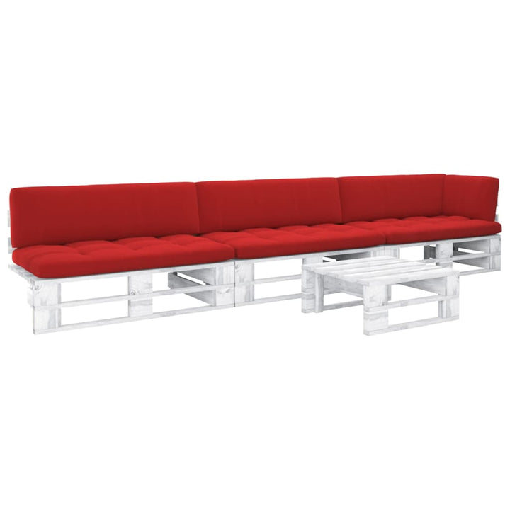 Pallsoffa 2-Sits Med Dynor Impregnerad Furu